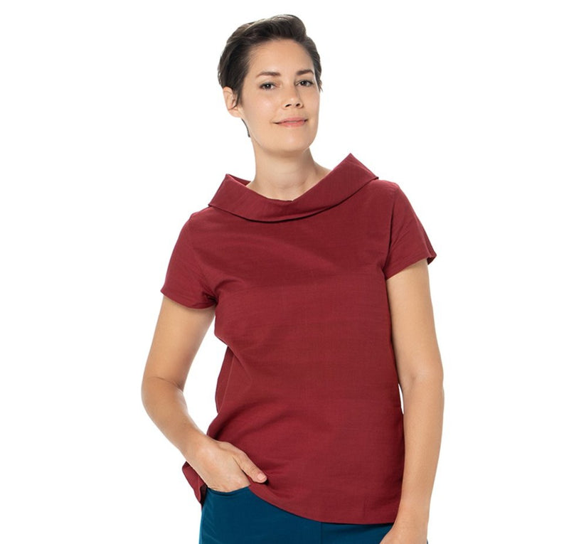 Audrey Collar Top