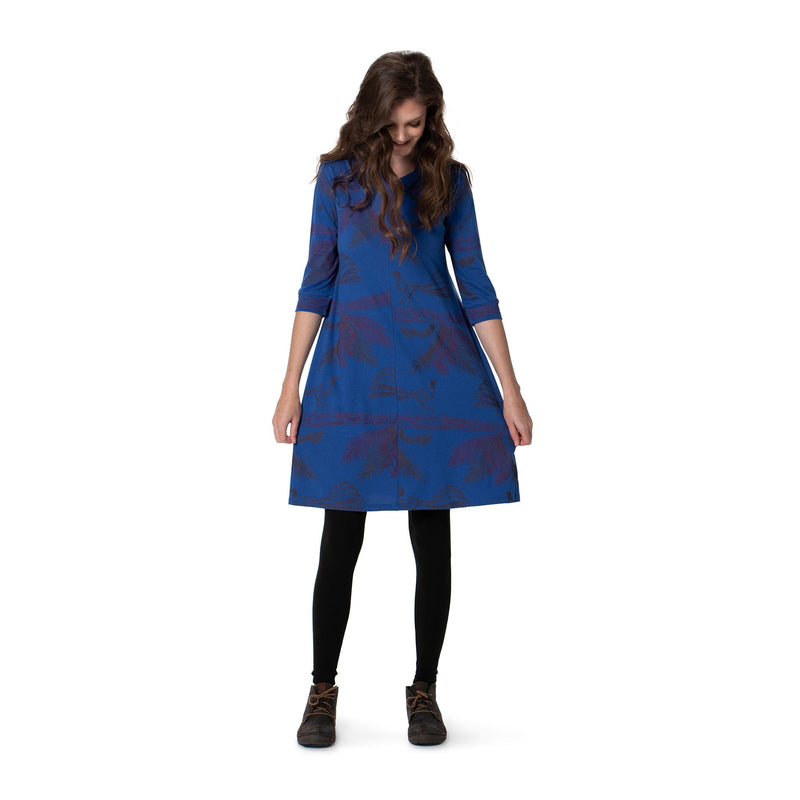 V-Neck Swing Dress - Printed Sale