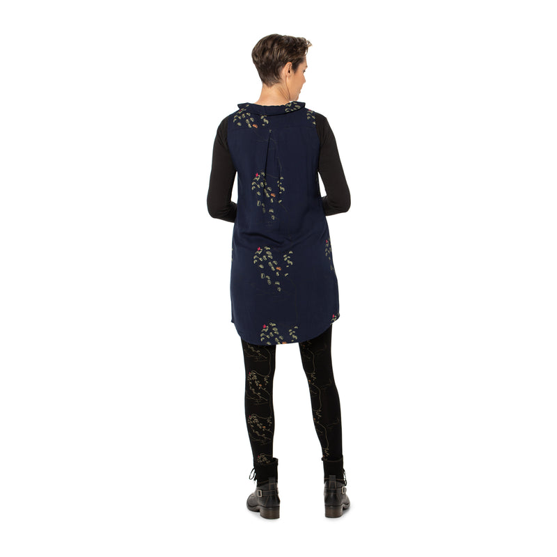 Collared Shift Dress - Woven bamboo