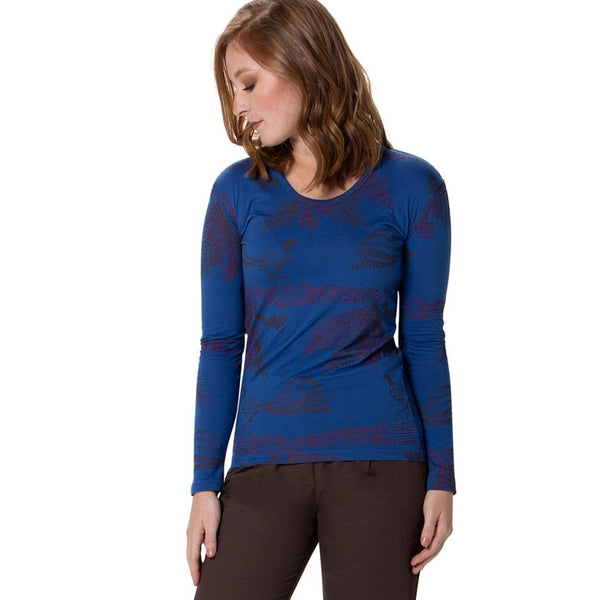 Long Sleeved Top - bamboo and organic cotton - Printed