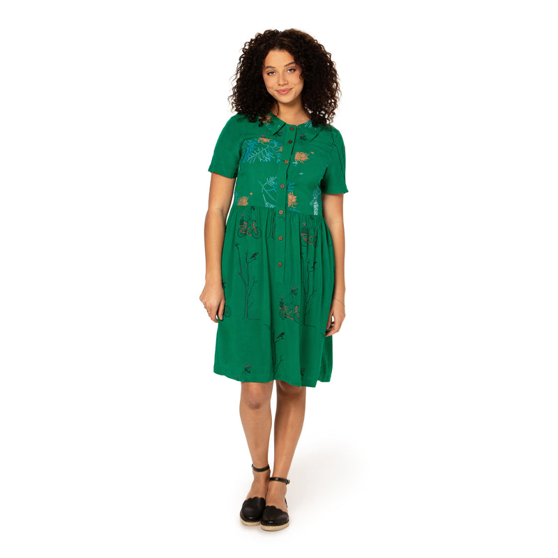 Tailored Collared Dress - bamboo and organic cotton