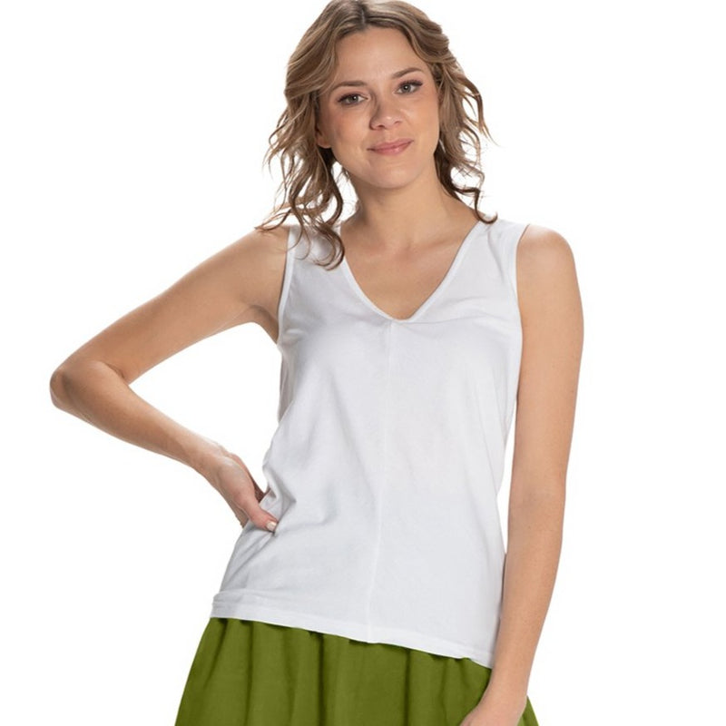 Long Vneck Singlet