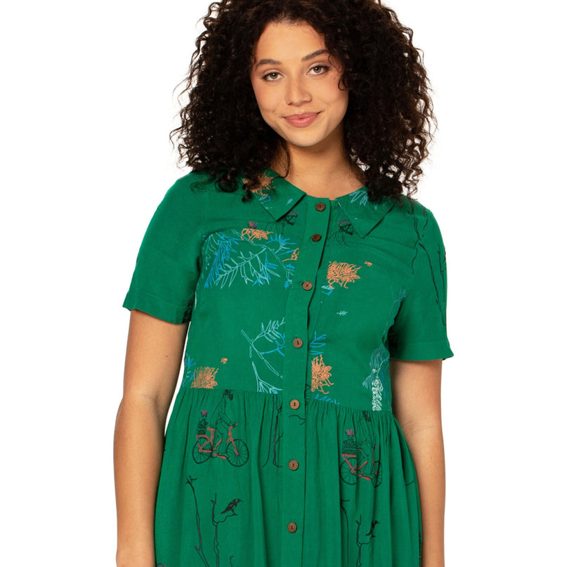 Tailored Collared Dress - bamboo and organic cotton