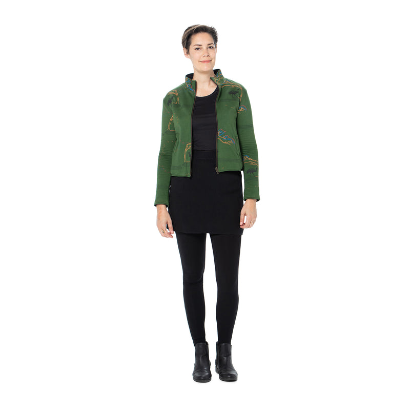 Reversible Bamboo Fleece Jacket - Shorter