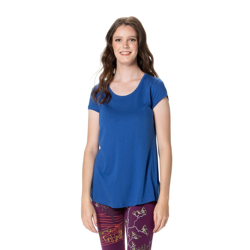 Round neck longer tee