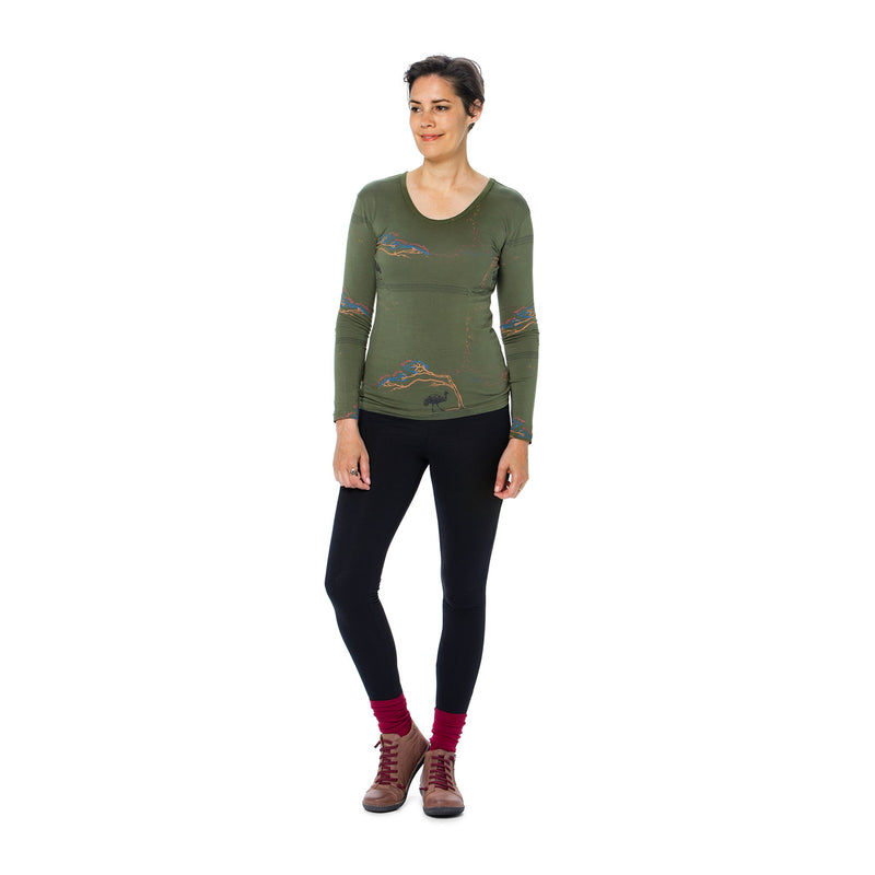 Long Sleeved Top - Sale - Emu print only