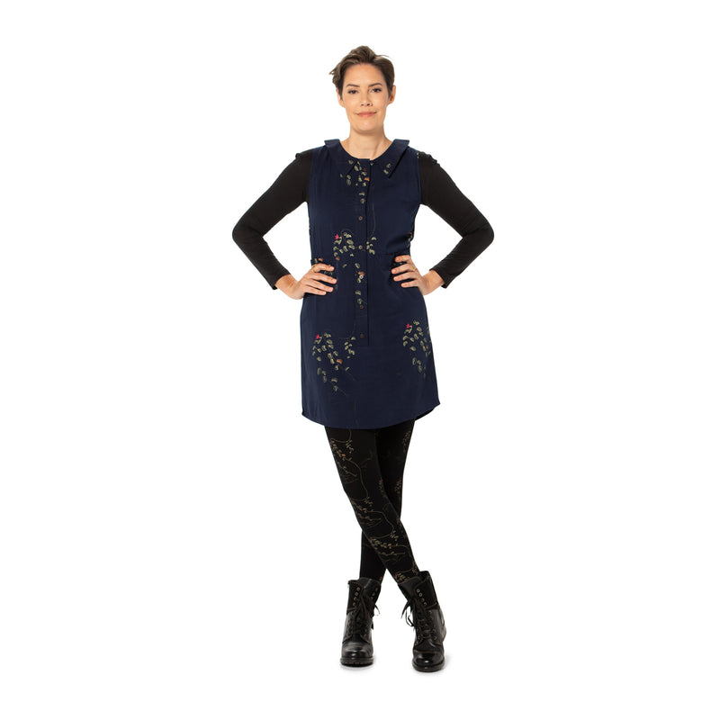 Collared Shift Dress - Woven bamboo