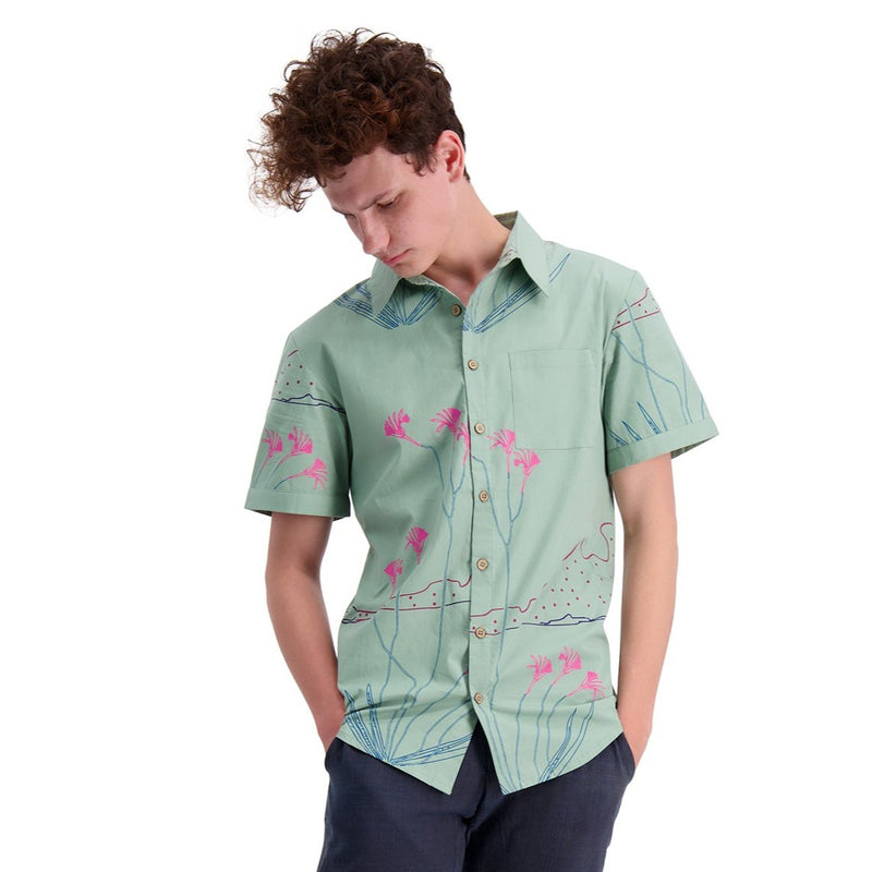 Mens Short Sleeve Fitted Shirt Organic cotton