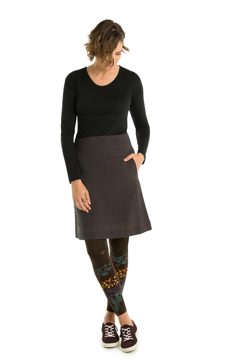 Hand Stitched A-line Skirt
