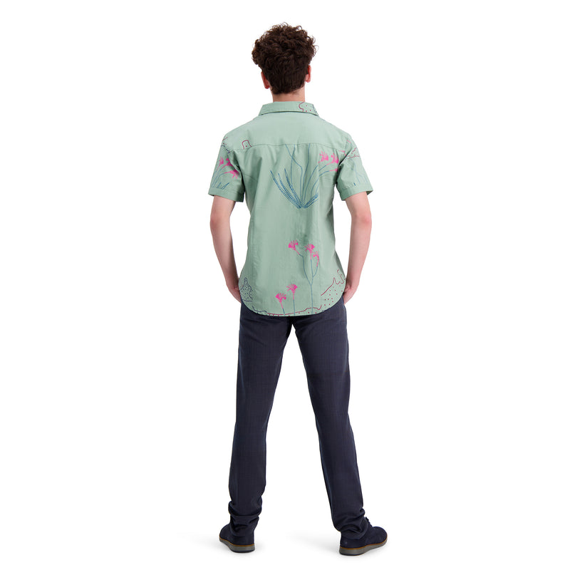 Mens Short Sleeve Fitted Shirt Organic cotton
