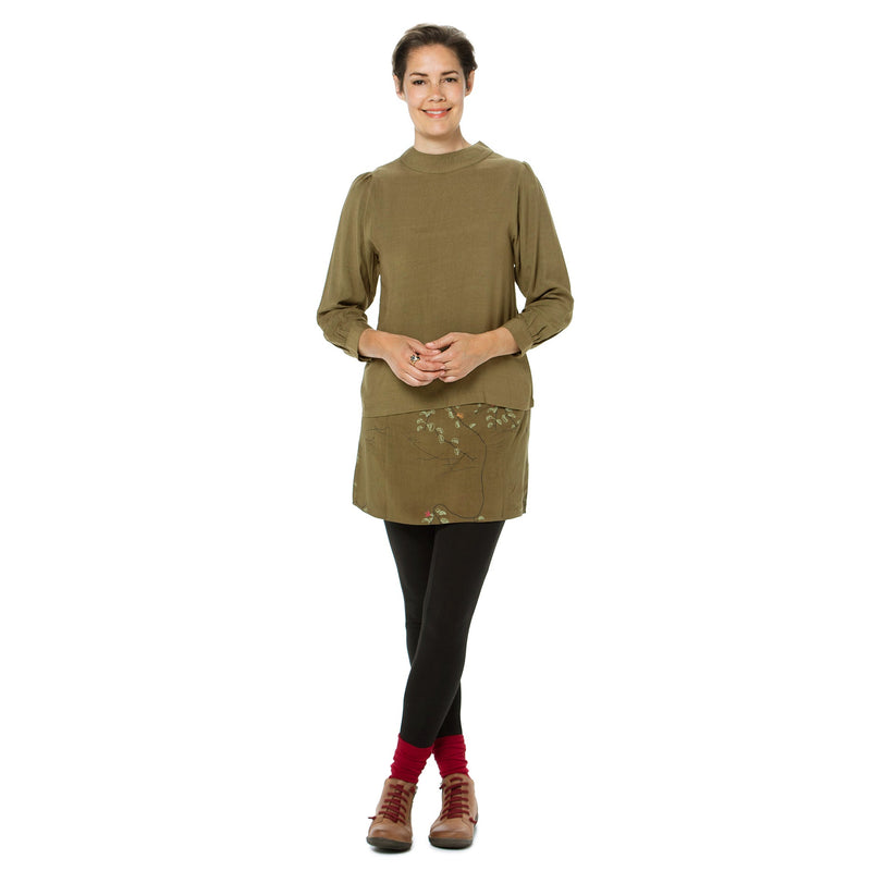Woven Bamboo Bell Sleeve top - plain and printed