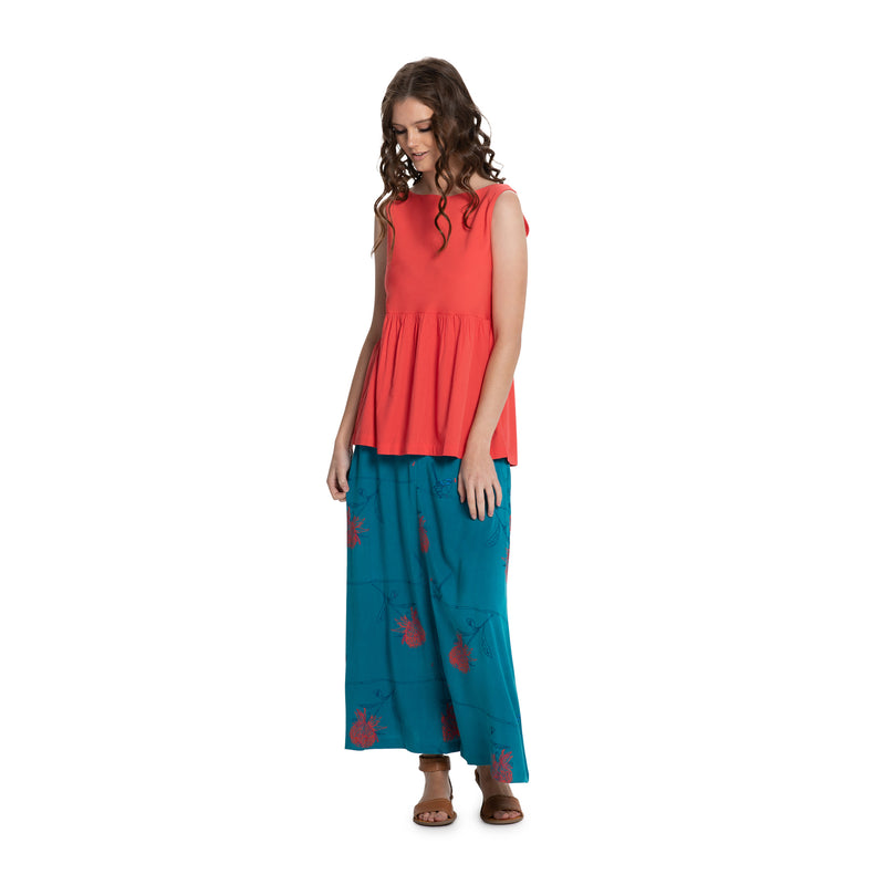 Woven bamboo singlet - Reversible neckline