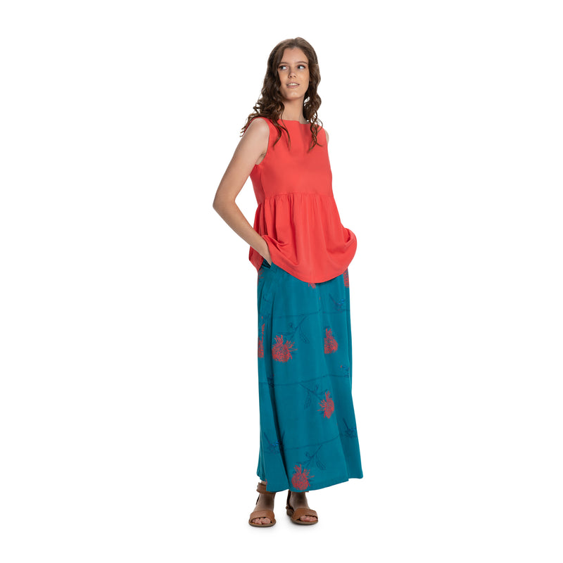 Full A-line Skirt, Printed