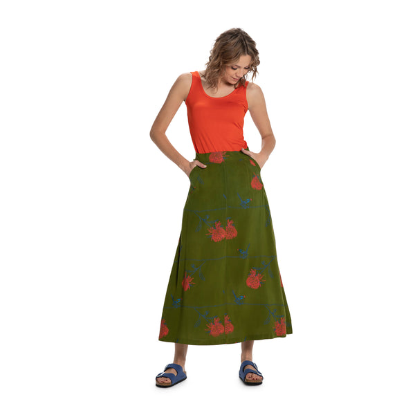 Full A-line Skirt, Printed