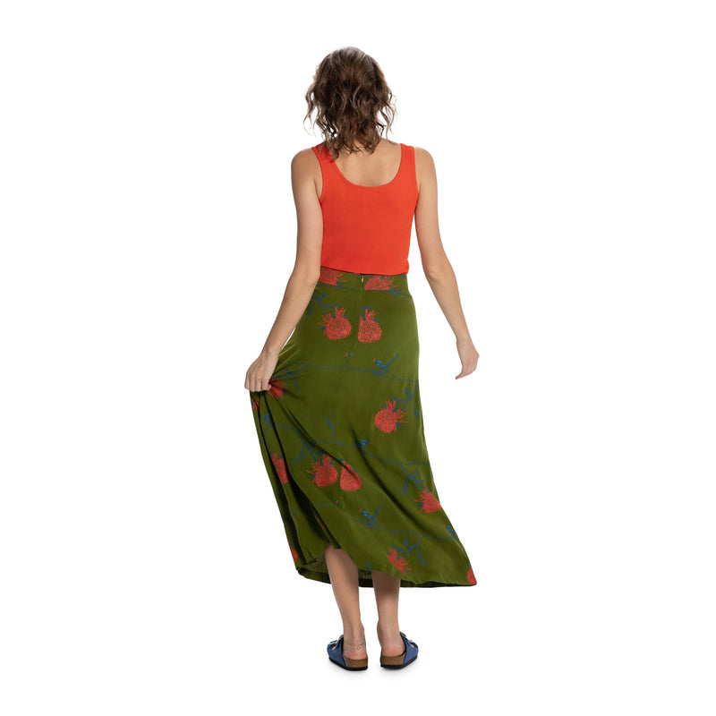 Full A-line Skirt, Printed