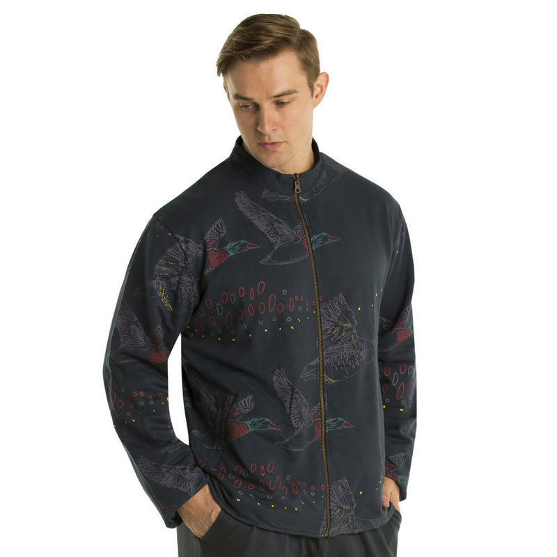 Reversible Bamboo Fleece Jacket- Mens version