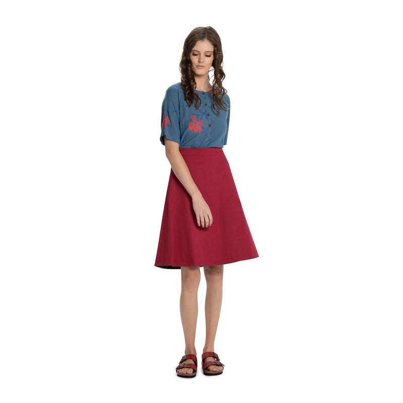 A Line skirt - Reversible