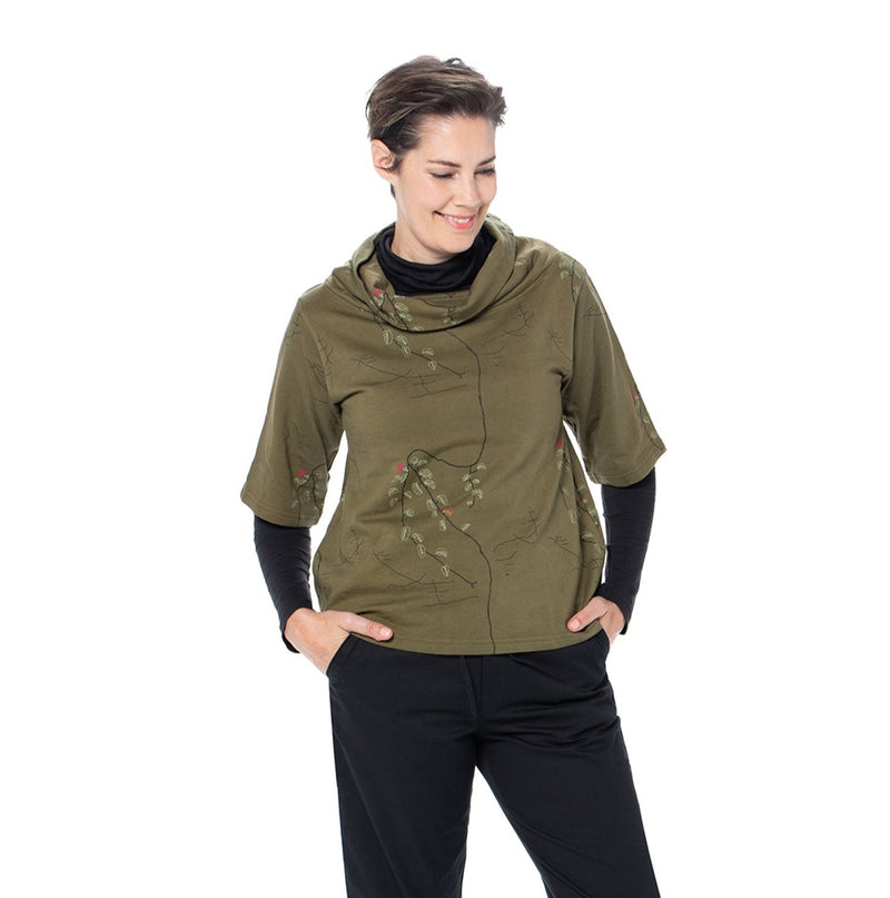 Cowl Neck Fleece : bamboo and organic cotton