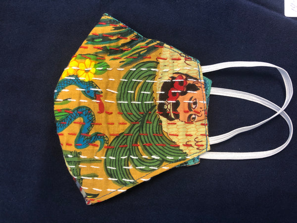 Recycled Sari cotton mask