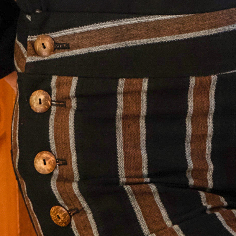 Button Pant - hand loom organic cotton