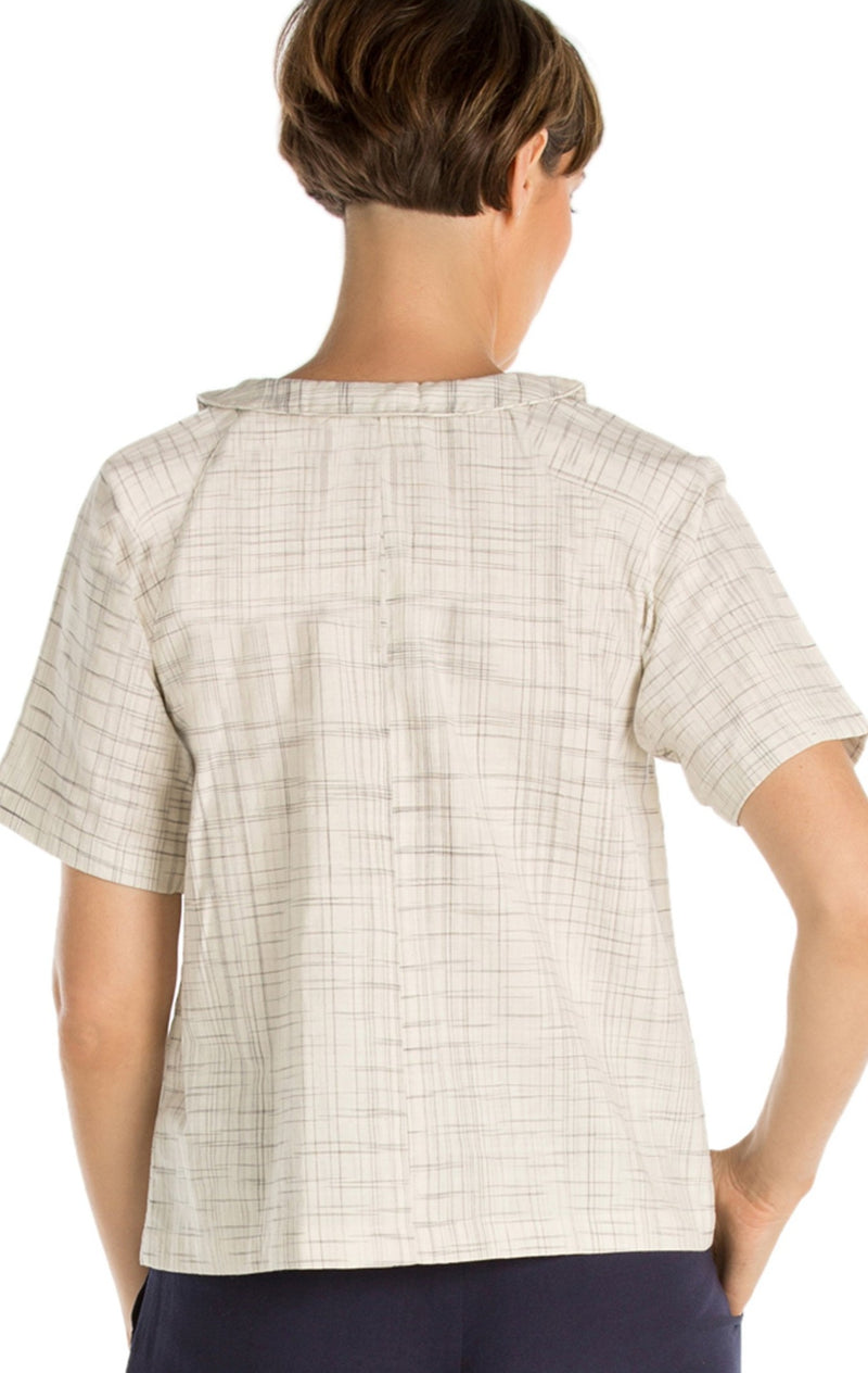 Collared Raglan Top