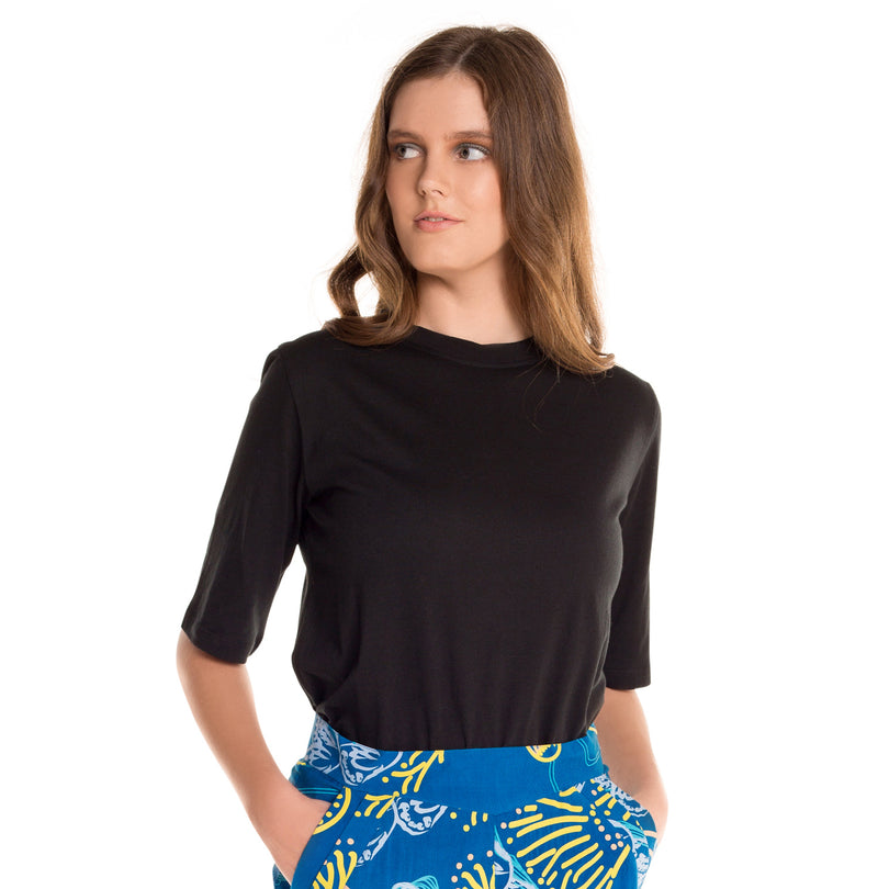 Longer Sleeved Tee - Plain - bamboo