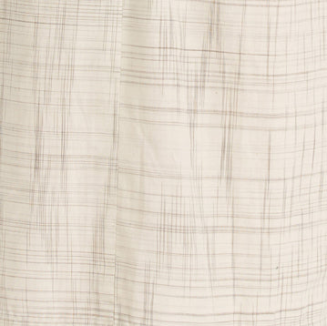 Collared hand loom top - Short sleeve